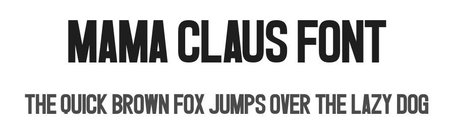 Mama Claus Font by Craftedtype — Decorative Font