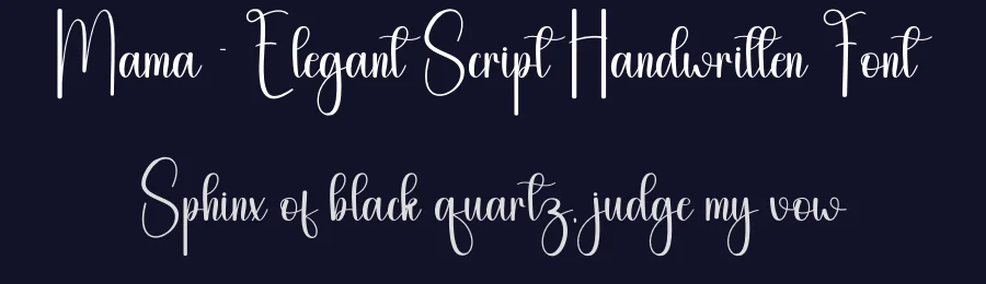 Mama – Elegant Script Handwritten Font by andikastudio — Script Handwritten Font — thumbnail 2