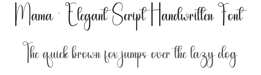 Mama – Elegant Script Handwritten Font by andikastudio — Script Handwritten Font