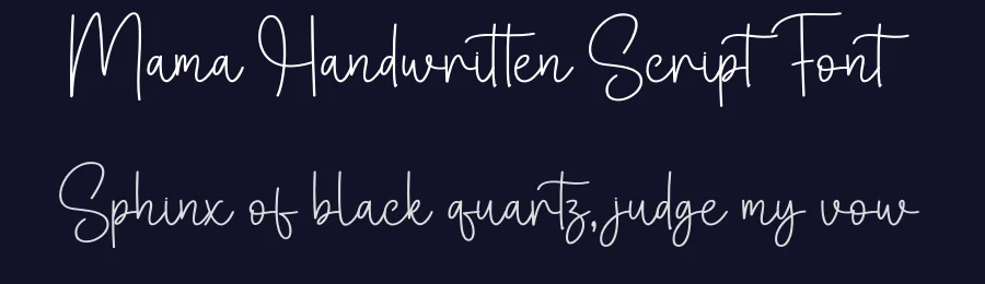 Mama Handwritten Script Font by creativeletter — Script Handwritten Font — thumbnail 2
