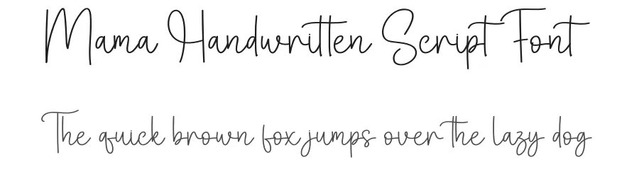Mama Handwritten Script Font by creativeletter — Script Handwritten Font