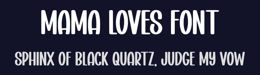 Mama Loves Font by Minimalist Eyes — Display Font — thumbnail 2