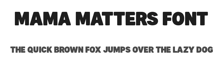 Mama Matters Font by Almairatype — Display Font