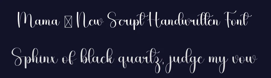 Mama – New Script Handwritten Font by freshtypeink — Script Handwritten Font — thumbnail 2