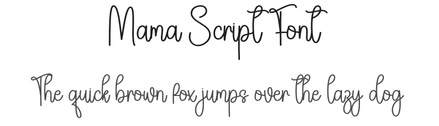 Mama Script Font by creativeletter — Script Handwritten Font
