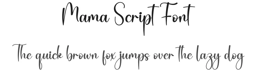 Mama Script Font by creativeletter — Script Handwritten Font