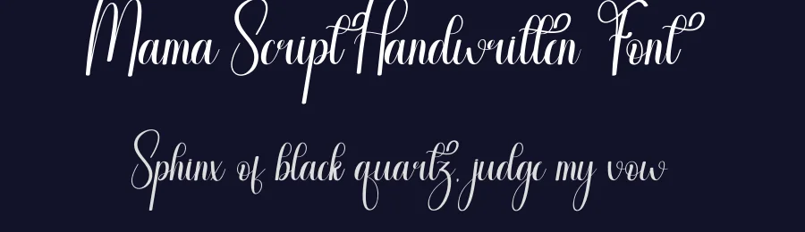 Mama Script Handwritten Font by creativeletter — Script Handwritten Font — thumbnail 2