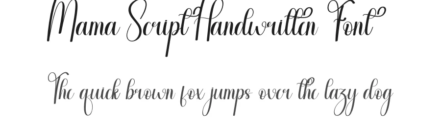 Mama Script Handwritten Font by creativeletter — Script Handwritten Font