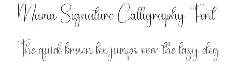 Mama Signature Calligraphy Font by andikastudio — Script Handwritten Font