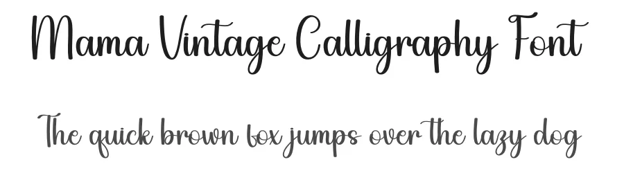 Mama Vintage Calligraphy Font by andikastudio — Script Handwritten Font