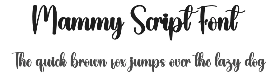 Mammy Script Font by creativeletter — Script Handwritten Font