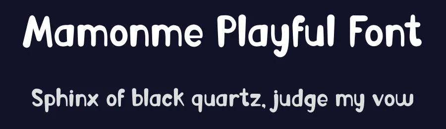 Mamonme Playful Font by Aivos Dreams — Display Font — thumbnail 2