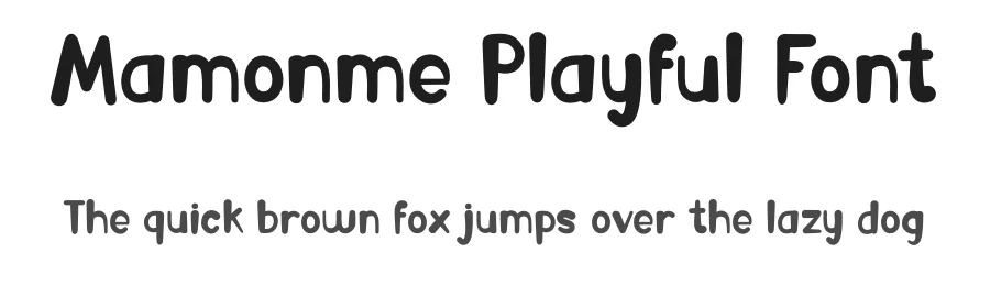 Mamonme Playful Font by Aivos Dreams — Display Font