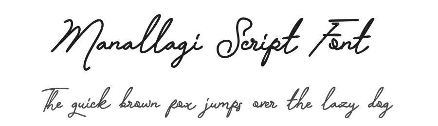 Manallagi Script Font by AnomaliDesign β Script Handwritten Font