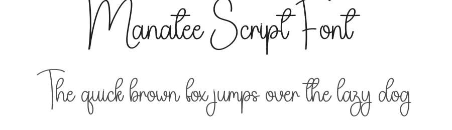 Manatee Script Font by creativeletter — Script Handwritten Font