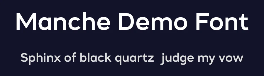 Manche Demo Font by namelatype — Sans Serif Font — thumbnail 2