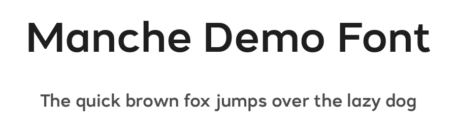 Manche Demo Font by namelatype — Sans Serif Font