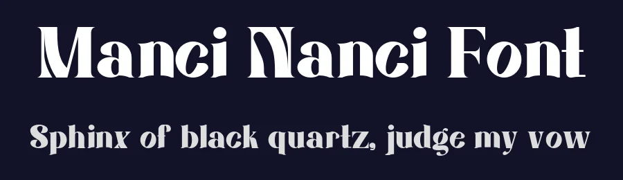 Manci Nanci Font by Boril Std — Display Font — thumbnail 2