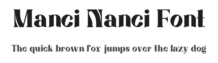 Manci Nanci Font by Boril Std — Display Font