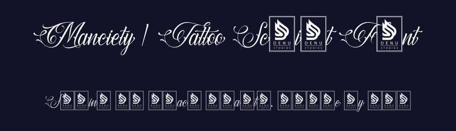 Manciety | Tattoo Script Font by Denustudios — Blackletter Font — thumbnail 2