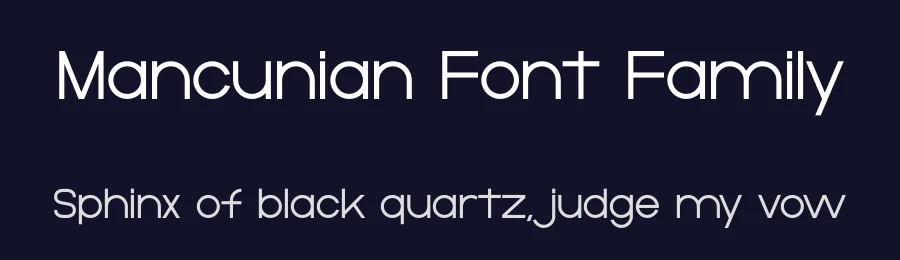 Mancunian Font Family by Nathan Dawdy — Sans Serif Font — thumbnail 2