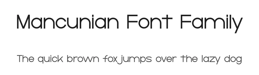 Mancunian Font Family by Nathan Dawdy โ Sans Serif Font