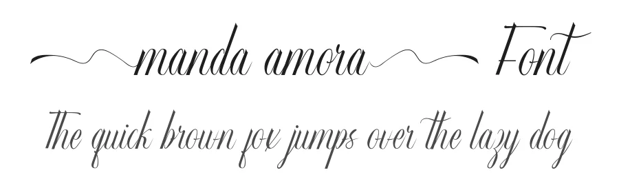 Manda Amora Font by VinType — Script Handwritten Font