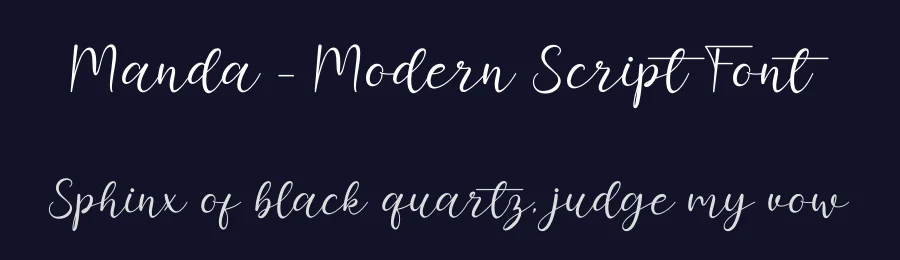 Manda – Modern Script Font by Naharstd — Script Handwritten Font — thumbnail 2