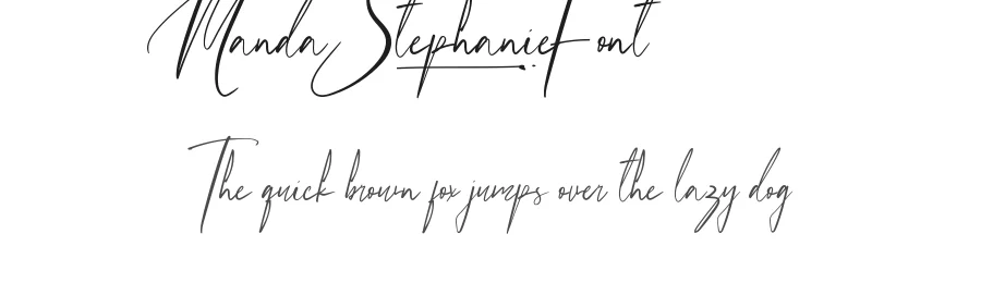 Manda Stephanie Font by VinType — Script Handwritten Font