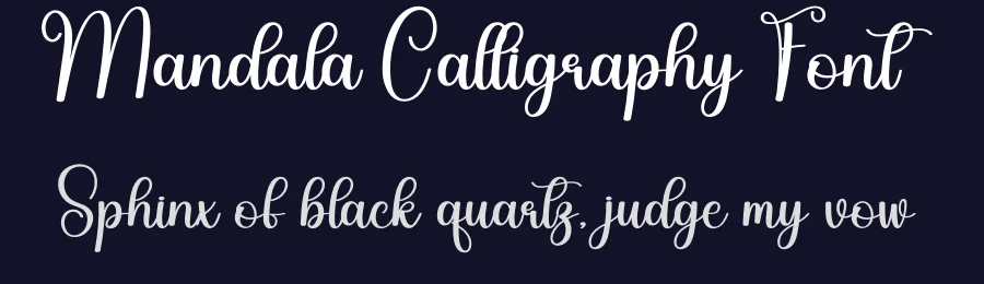 Mandala Calligraphy Font by creativeletter — Script Handwritten Font — thumbnail 2
