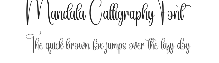 Mandala Calligraphy Font by andikastudio — Script Handwritten Font