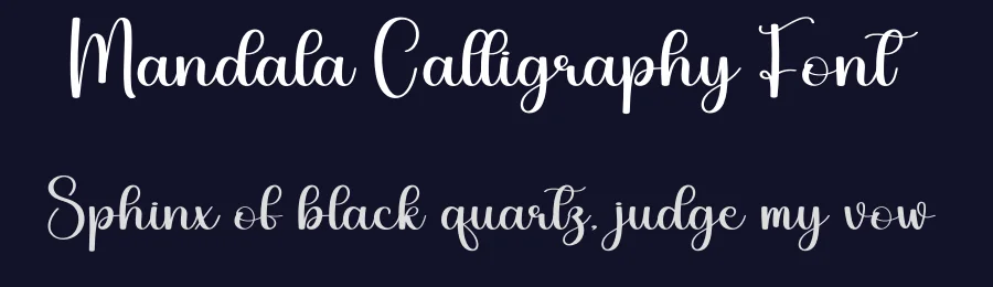 Mandala Calligraphy Font by creativeletter — Script Handwritten Font — thumbnail 2