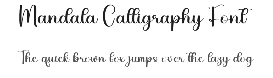 Mandala Calligraphy Font by creativeletter — Script Handwritten Font