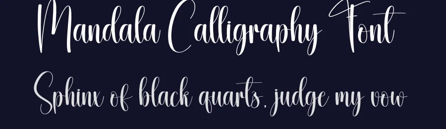 Mandala Calligraphy Font by creativeletter — Script Handwritten Font — thumbnail 2