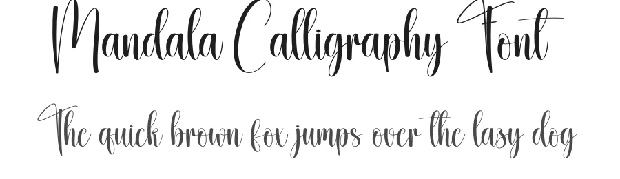 Mandala Calligraphy Font by creativeletter — Script Handwritten Font
