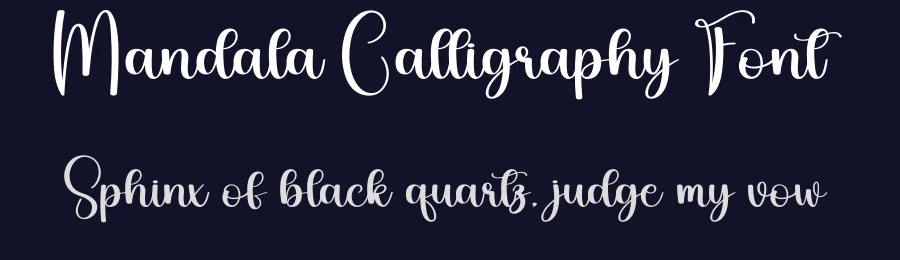Mandala Calligraphy Font by creativeletter — Script Handwritten Font — thumbnail 2