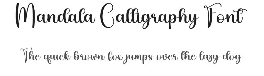Mandala Calligraphy Font by creativeletter — Script Handwritten Font