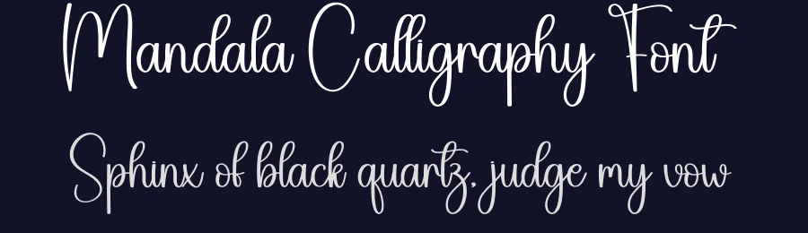 Mandala Calligraphy Font by creativeletter — Script Handwritten Font — thumbnail 2
