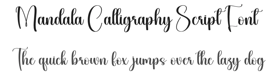 Mandala Calligraphy Script Font by creativeletter — Script Handwritten Font