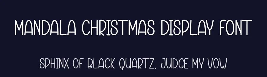 Mandala Christmas Display Font by andikastudio — Display Font — thumbnail 2