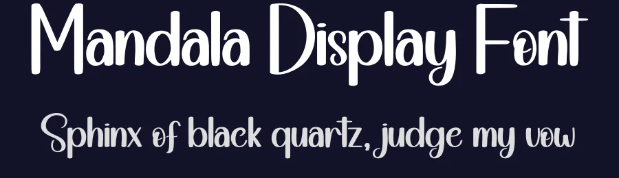Mandala Display Font by andikastudio — Display Font — thumbnail 2