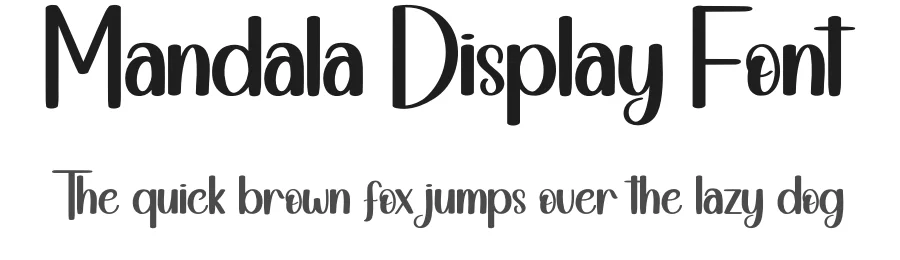 Mandala Display Font by andikastudio — Display Font