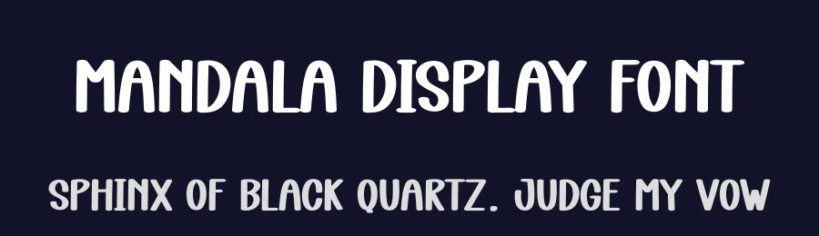 Mandala Display Font by andikastudio — Display Font — thumbnail 2