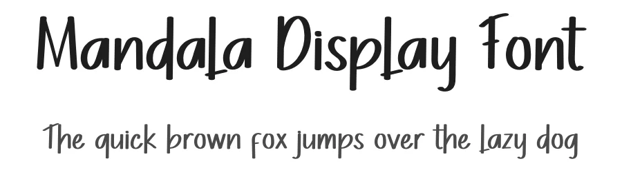 Mandala Display Font by inermediaSTUDIO — Display Font