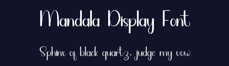 Mandala Display Font by inermediaSTUDIO — Script Handwritten Font — thumbnail 2