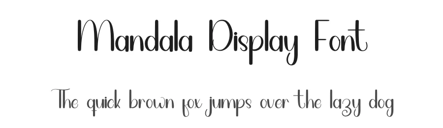 Mandala Display Font by inermediaSTUDIO — Script Handwritten Font