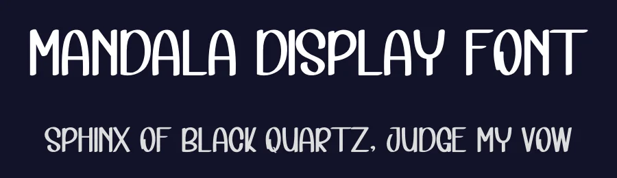 Mandala Display Font by inermediaSTUDIO — Display Font — thumbnail 2