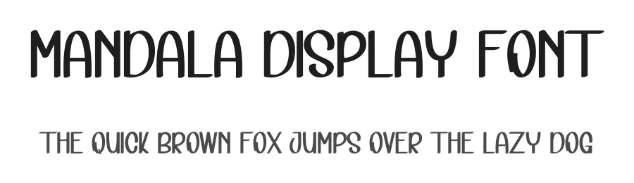 Mandala Display Font by inermediaSTUDIO — Display Font