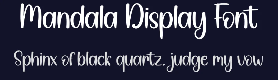 Mandala Display Font by creativeletter — Script Handwritten Font — thumbnail 2