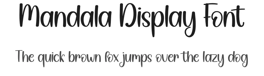 Mandala Display Font by creativeletter — Script Handwritten Font